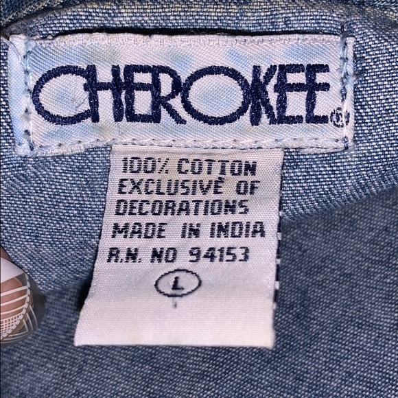 🦋Vintage Denim Crochet Boho Hippie Vest - Picture 6 of 8